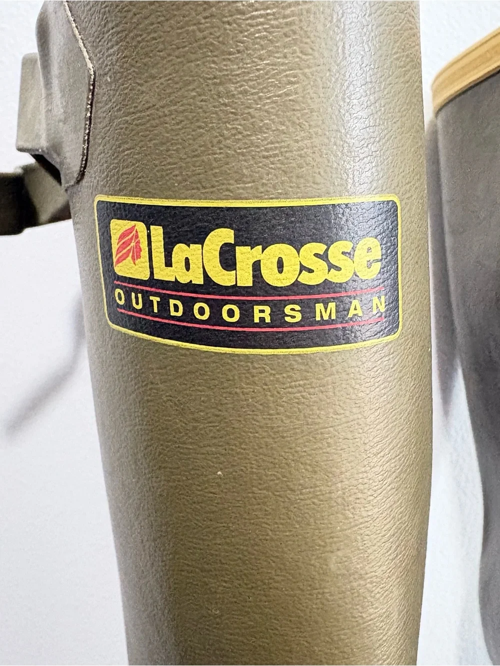 Vintage LaCrosse Outdoorsman Rubber Boots Mens 7 Green Hunting Fishing USA